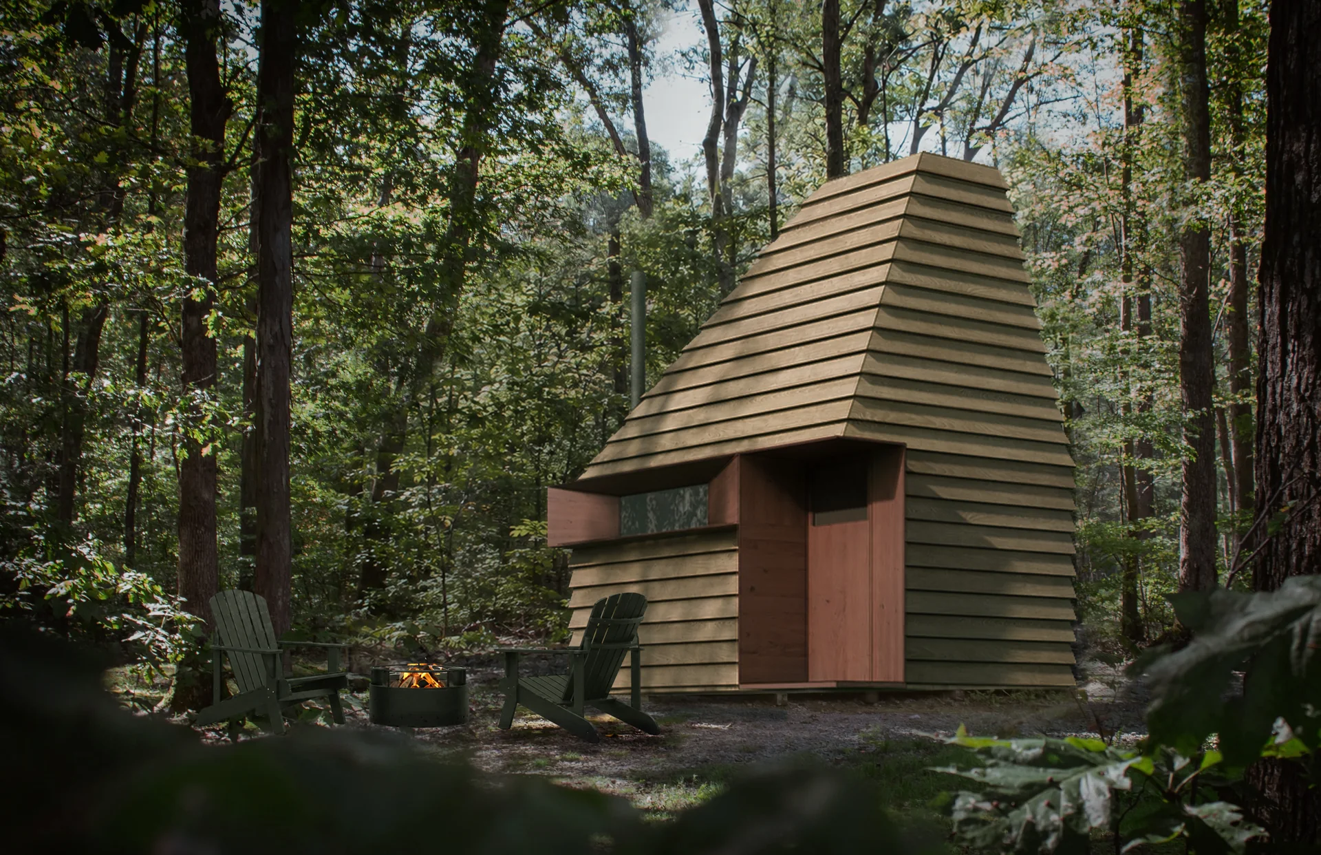 Hearth Pod — exterior render