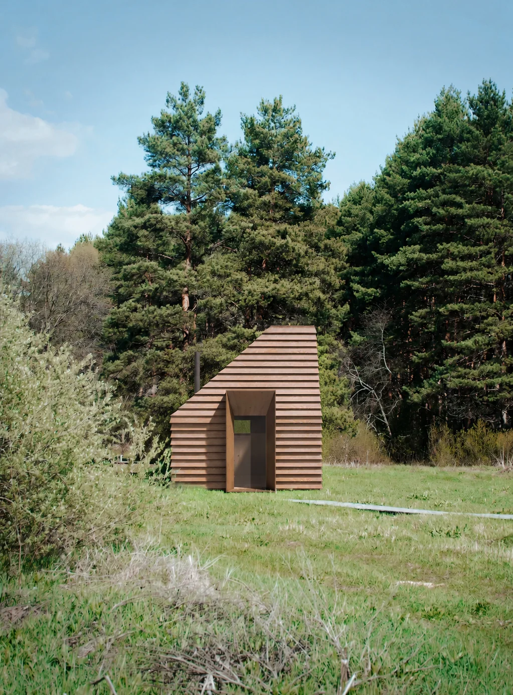 Hearth Pod — exterior render